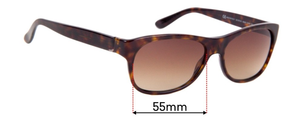 Sunglass Fix Replacement Lenses for Gucci GG 1573/S - 55mm wide